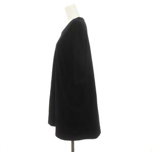 Y's コットンクルーネック Tシャツ カットソー 五分袖 オーバーサイズ 4 黒 ブラック