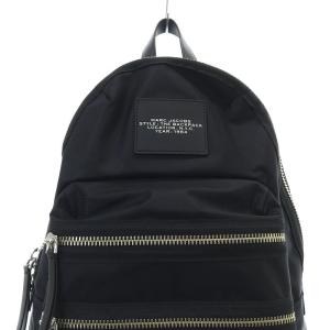 MARC JACOBS 近年モデル ザ バイカー バックパック リュックサック ロゴ 黒 ブラック 2F3HBP028H02 /SR39