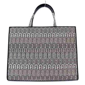 FURLA OPPORTUNITY L ジャガード トートバッグ ベージュ