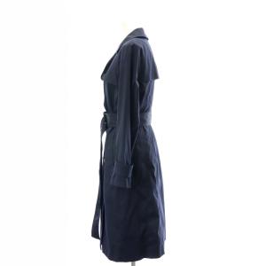 Theory PFF TWILL STATEMENT TRENCH J トレンチコート ロング ライナー付き P 紺 ネイビー