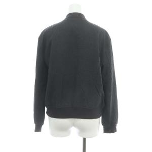 Theory 22AW Sleek Saxony Varsity JKT ブルゾン ジャケット 総裏地 P ダークグレー
