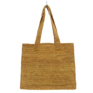 HELEN KAMINSKI ラフィア トートバッグ ハンドバッグ 茶色 ブラウン