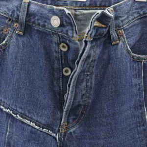 MOUSSY パッチワークバギー 24 JW PATCHWORK BAGGY デニムパンツ ジーンズ ワイド ボタンフライ