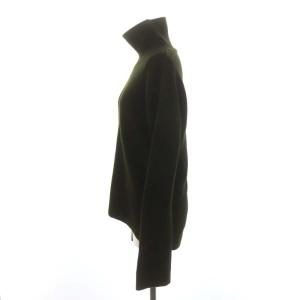 Helmut Lang ウール カシミヤ混 タートルネックニット S カーキ