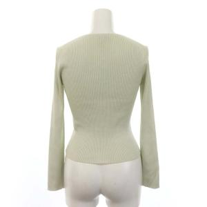 TOCCA 洗える SILK RIB カーディガン 長袖 シルク XS ライトグリーン /YQ OS
