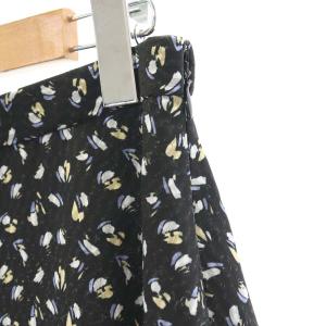 theory luxe 22AW SCATTERED FLOWER PRINT BIBOLI スカート ロング丈 ミモレ丈 サイドジップ