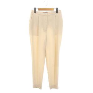 24SS Flow Pia クロップドパンツ テーパード センタープレス タック ジッパーフライ 38