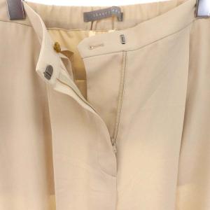 theory luxe 24SS Flow Pia クロップドパンツ テーパード センタープレス タック ジッパーフライ 38