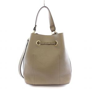 FURLA コスタンザ COSTANZA ショルダーバッグ 斜めがけ ハンドバッグ 2WAY 巾着 レザー グレージュ