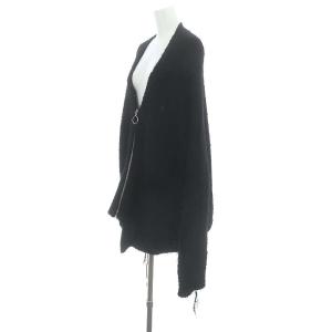 doublet ZIP UP FUR YARN CARDIGAN S ブラック