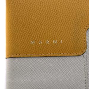 MARNI バイフォールド 財布 二つ折り レザー 黄 イエロー グレー