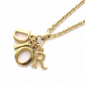 DIORロゴ ネックレス ペンダント ゴールドカラー /YM OH