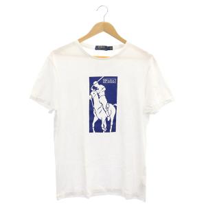 プリントTシャツ 半袖 クルーネック コットン M 白 ホワイト