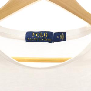 POLO RALPH LAUREN プリントTシャツ 半袖 クルーネック コットン M 白 ホワイト