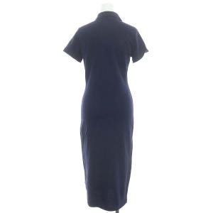 POLO RALPH LAUREN ポロワンピース レースアップ ロング 半袖 XS 紺 ネイビー