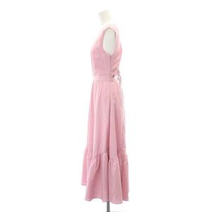 JUSGLITTY 23SS サマーワンピース マキシ ロング ノースリーブ 0 XS ピンク /AT OS