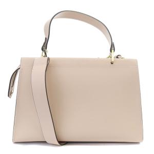 ANAYI フリンジ 2WAY ハンドバッグ ショルダーバッグ レザー ピンク