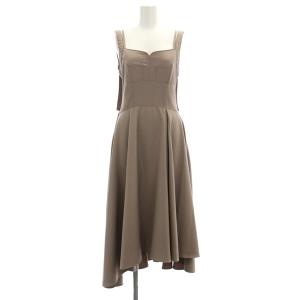 23SS スイッチングアシメジャンスカ ワンピース フレア 0 ベージュ