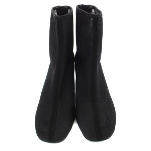 SNIDEL バリエショートブーツ ハイヒール スクエアトゥ 24.5cm 黒 ブラック