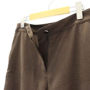 Theory 24SS Crisp Twill Cargo Wide PNT J パンツ ワイド ストレッチ 0 茶 ブラウン