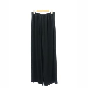 Theory 23SS POWDER CREPE WIDE LEG PO GH パンツ ワイド イージー S 黒 ブラック
