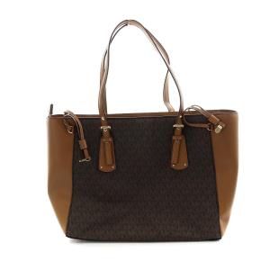 MICHAEL KORS MK トートバッグ レザー 茶 ブラウン