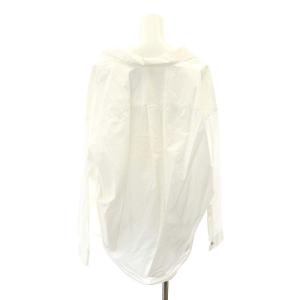 nagonstans オープンカラーシャツ 長袖 コットン 38 白 ホワイト