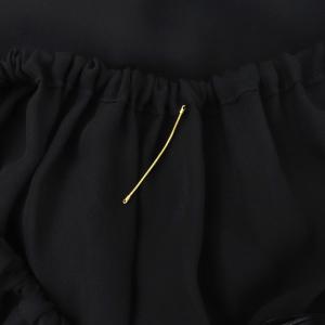 L'Appartement 22SS 2Way Raffle Onepiece ラッフフワンピース ロング ノースリーブ シースルー フリル ギャザー