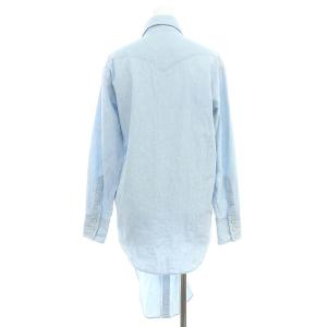 MADISONBLUE CACHE-COEUR WESTERN SHIRT ダンガリーシャツ ウエスタンシャツ デニムライク 長袖 00 XS ライトブルー