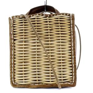 ヤマノコトバ 2018AW かごバッグ 2way ベージュ ブラウン