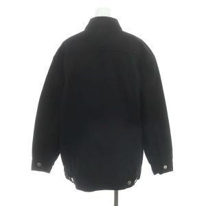 HYKE BIG FIT ツイルジャケット タイプ3 薄手 ステンカラー 1 黒 ブラック