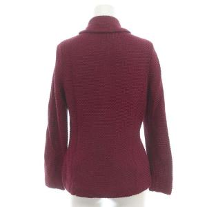 SYBILLA シルク混 ニットジャケット 40 L ピンクボルドー