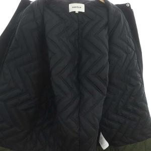 ENFOLD Fine Woolギャバ ミリタリーコート 38 カーキ ブラック