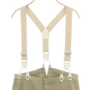 Spick&Span 24AW サスペンダー付きワーカーパンツ ワイドパンツ 38 ベージュ