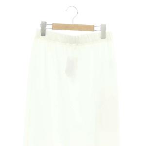 IENA 24SS ストレッチジャージタイトスカート ロング サイドスリット F 白 ホワイト