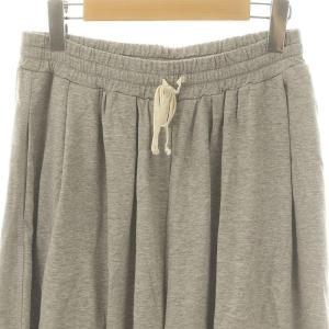 Plage 24SS SWEAT WIDE TUCK パンツ ワイド イージー コットン 38 グレー