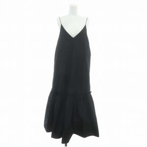 23AW タフタキャミワンピース ロング 38 M 黒 ブラック /SY OS
