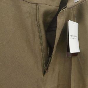 Plage 24SS washable linen混 ハイウエストパンツ ワイドパンツ タック リネン混 40 茶色