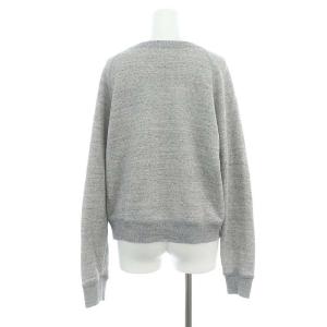 IENA 23AW ACADEMIE スウェット トレーナー 長袖 プリント 裏パイル 杢グレー 紺 ネイビー