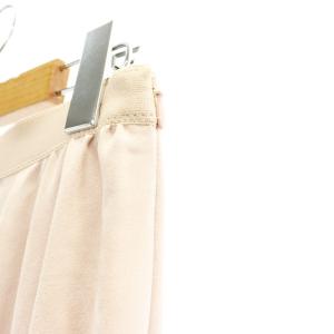 ANAYI スエードチョウフレアプリーツスカート ロング フレア 38 ピンク