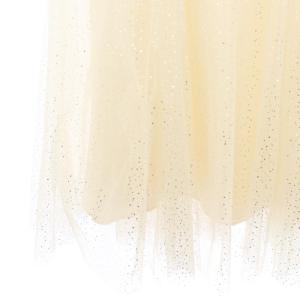 Apuweiser-riche 23AW 箔ラメチュールスカート ロング フレア 2 エクリュ /NR OS