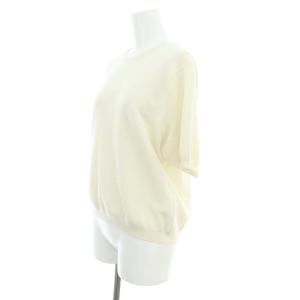 Plage 23AW compact プルオーバー サマーニット セーター 半袖 オフホワイト