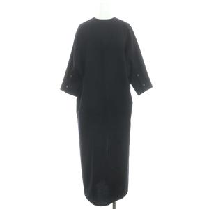 MADISONBLUE キーネック スリット ロングワンピース 00 ネイビー