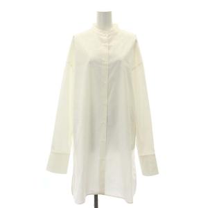 Standcollar Over Shirts シャツ ブラウス 長袖 F 白 ホワイト