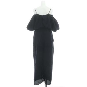 VERMEIL par iena 24SS ボリューム袖ワンピース ロング 半袖 紺 ネイビー /DO OS