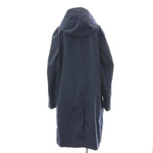 MACKINTOSH ロングコート フード 40 紺 ネイビー