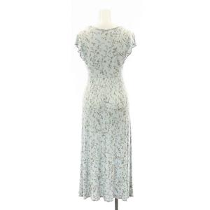 SNIDEL ホーム HOME 23SS プリントカップインワンピース ロング ミモレ丈 半袖 フレンチスリーブ 総柄 ルームウェア 部屋着