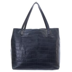 Felisi クロコ 型押しレザー トートバッグ ブラック 15-50