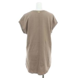 AMERICANA MICA&DEAL別注 ロールアップカットソー プルオーバー コットン モカ