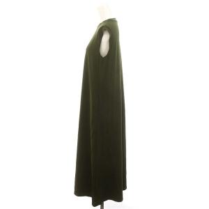 Theory 23SS RUBRIC MUSCLE TEE DRESS ワンピース ロング ノースリーブ P カーキ